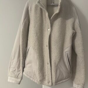 Lululemon Athletica Cream Teddy Jacket